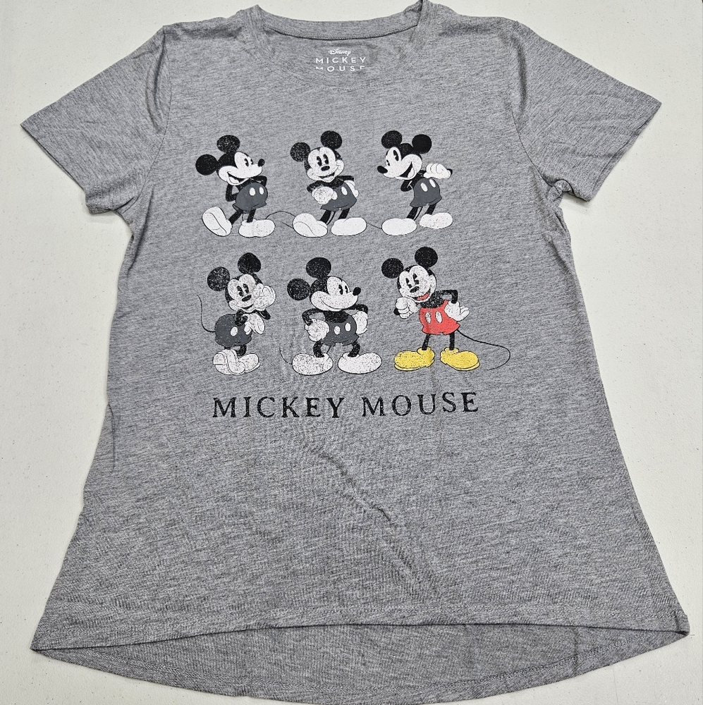 Disney Women Grey Mickey Mouse T-Shirt M